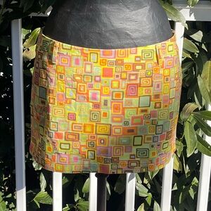 The Ragged Priest; Psychedelic; Vibrant Multicolor; Thinker Mini Skirt; NWT; 12